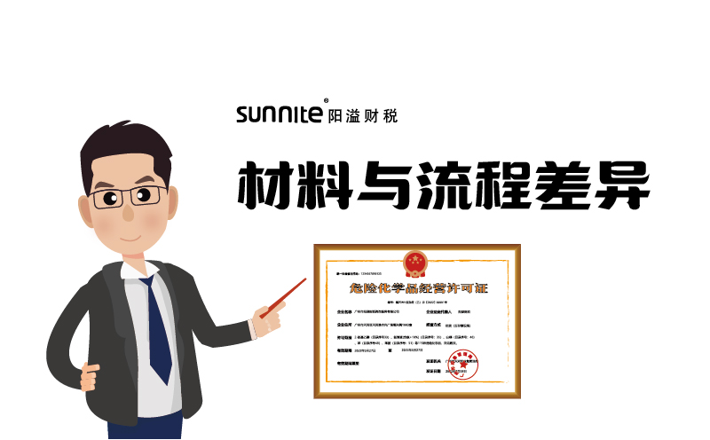 廣州?；C材料與流程差異
